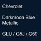 Preview: Chevrolet, Darkmoon Blue Metallic, GLU / G5J / G59.